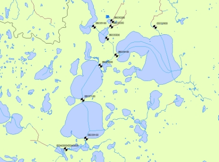 Image rivers, lakes, and stream gages